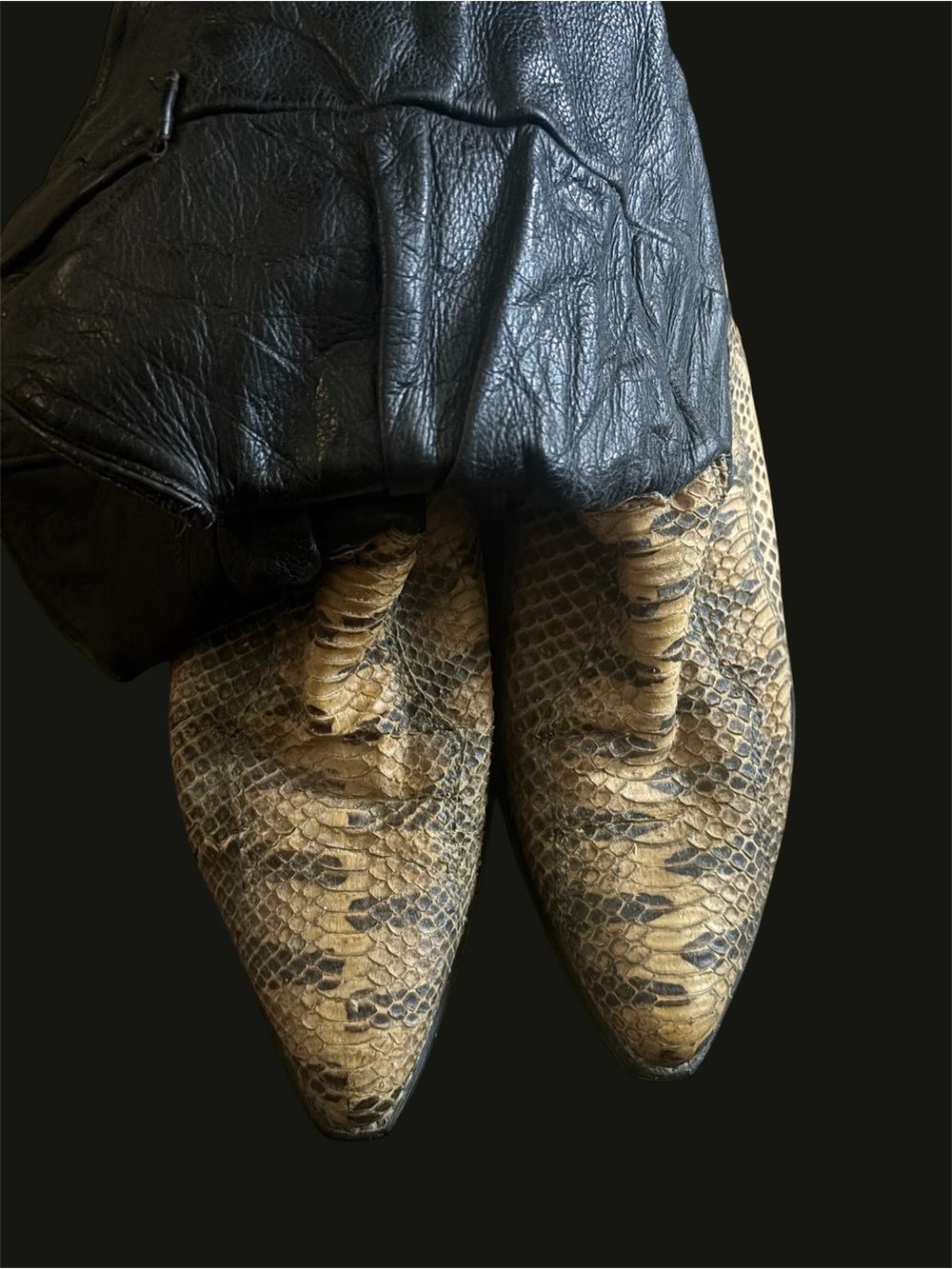100% Real Vintage SnakeSkin Boots